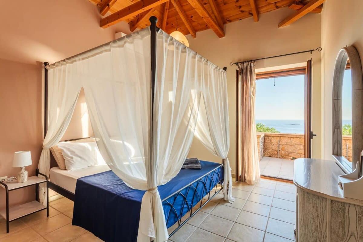 Mani Panoramic Seaviews - Luxury Summer Haven Levktron ภายนอก รูปภาพ